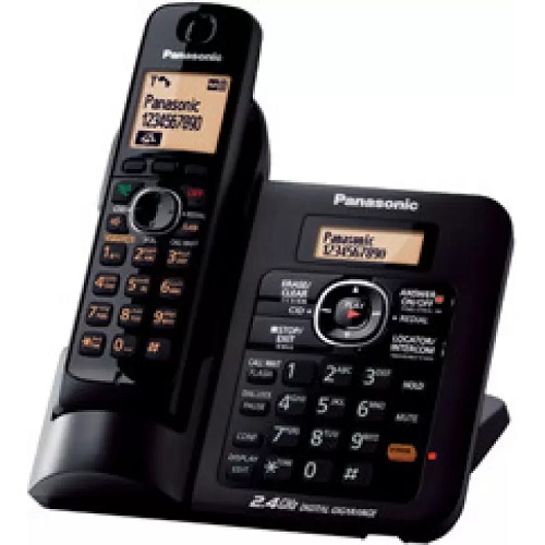 Panasonic Black Cordless Landline Phone KX-TG 3821 BX